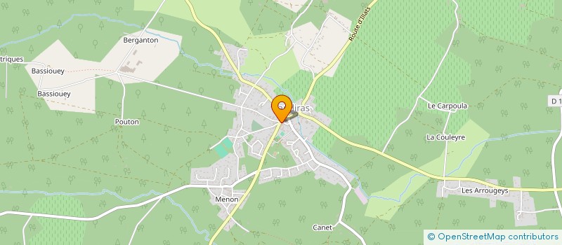 localisation de l'entreprise LE BIVOUAK'  LANDIRAS