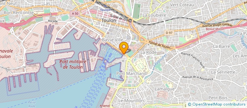 localisation de l'entreprise LE BIZUTH  TOULON