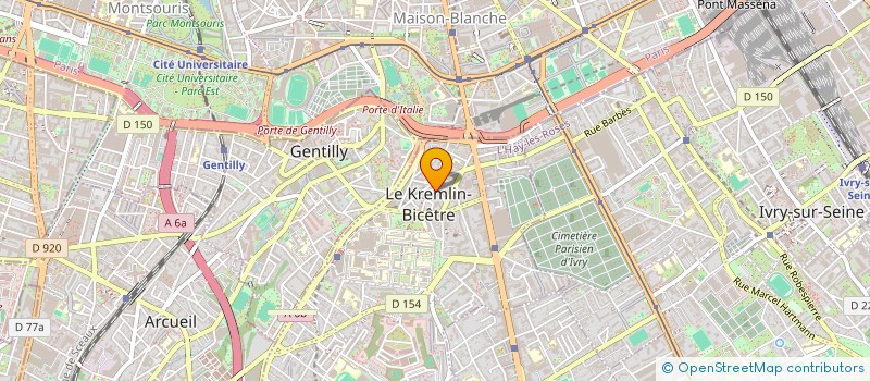 localisation de l'entreprise LE BLANC DE LA NEIGE  LE KREMLIN-BICETRE