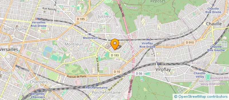 localisation de l'entreprise LE BLANC MIROIR à VERSAILLES