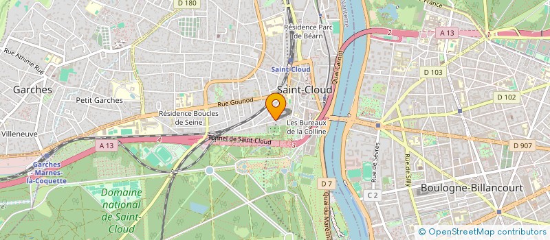 localisation de l'entreprise LE BLANC ROYAL à SAINT-CLOUD