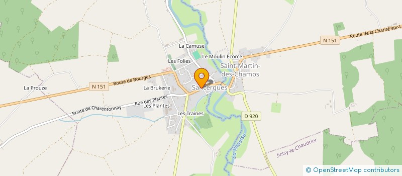 localisation de l'entreprise LE BLASON  SANCERGUES