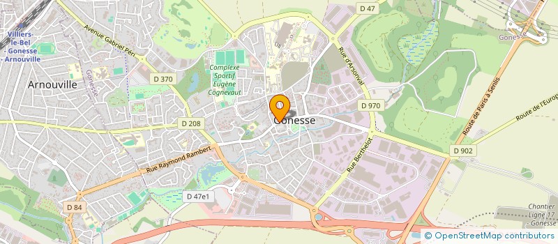 localisation de l'entreprise LE BLE D'OR DU THILLAY  LE THILLAY