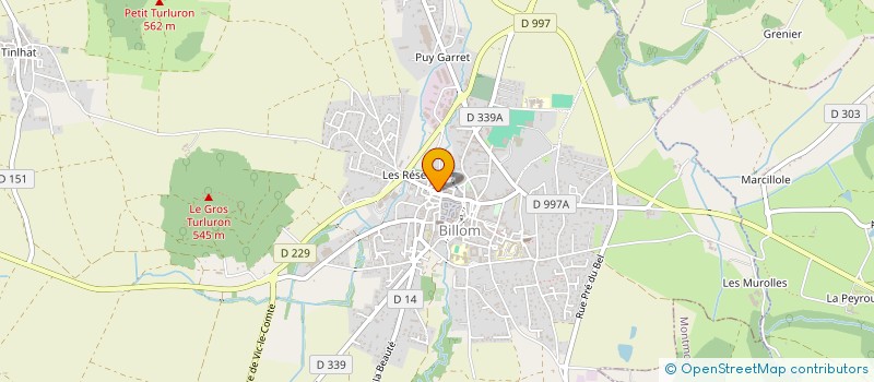 localisation de l'entreprise LE BLE DE TRADITION  BILLOM