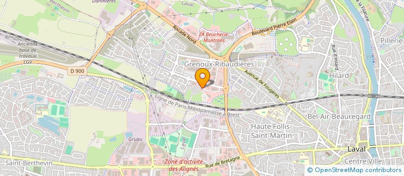 localisation de l'entreprise LE BLE EN HERBE à LAVAL
