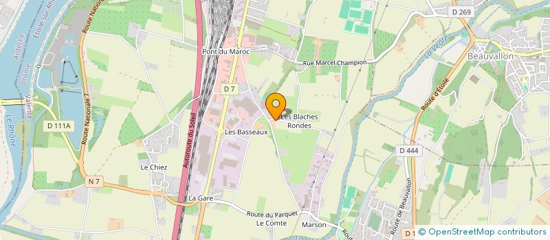 localisation de l'entreprise LE BLE ETOILE à ETOILE-SUR-RHONE