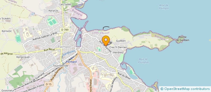 localisation de l'entreprise LE BLEIZ'H INVEST  PAIMPOL