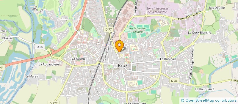 localisation de l'entreprise LE BLENO  BRUZ