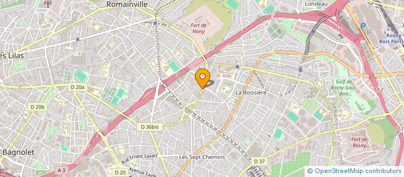 localisation de l'entreprise LE BLEU à ROMAINVILLE