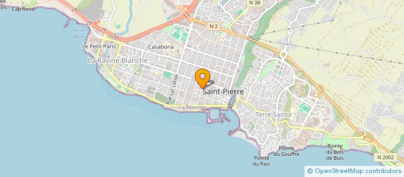 localisation de l'entreprise LE BLEU DES ILES à SAINT-PIERRE