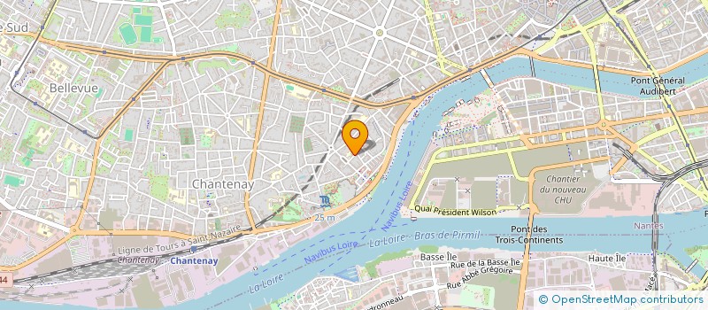 localisation de l'entreprise LE BLEU DU CIEL à NANTES
