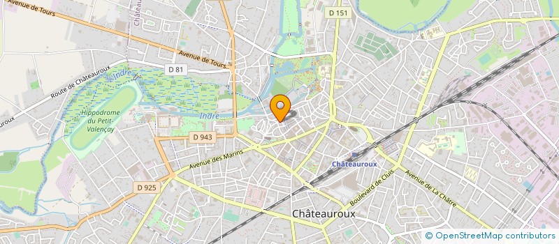localisation de l'entreprise LE BLEU FOUILLIS DES MONDES à CHATEAUROUX