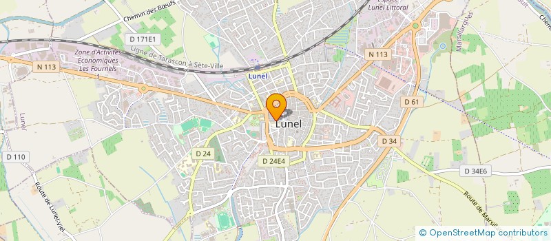 localisation de l'entreprise LE BLEU MARINE à LUNEL
