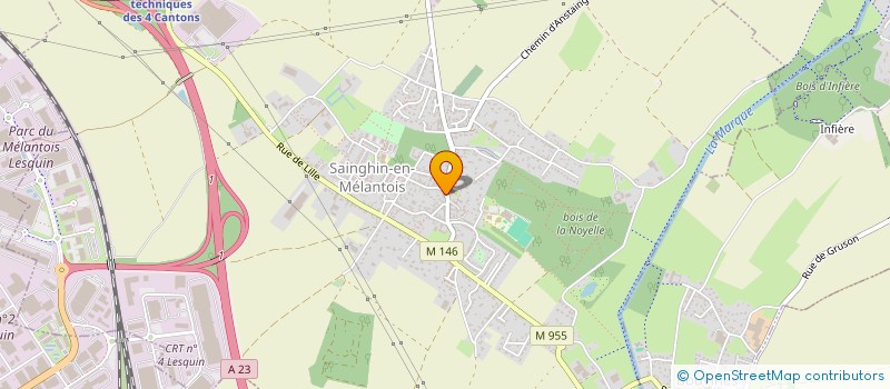 localisation de l'entreprise LE BLEU REGAL  SAINGHIN-EN-MELANTOIS