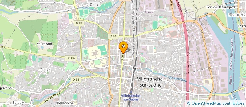 localisation de l'entreprise LE BLISS à VILLEFRANCHE-SUR-SAONE
