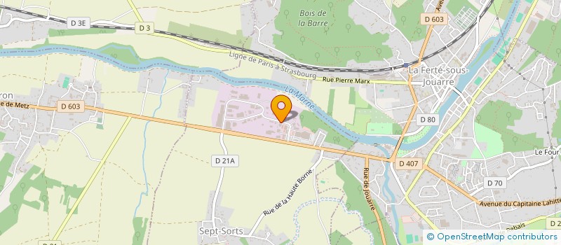 localisation de l'entreprise LE BLOC BRIARD à SEPT-SORTS