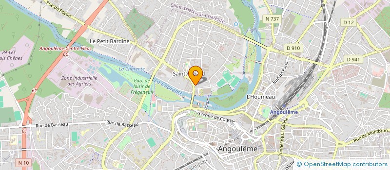 localisation de l'entreprise LE BLOC LIQUIDE à ANGOULEME