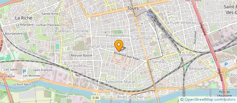 localisation de l'entreprise LE BLOC MUSIQUE  TOURS