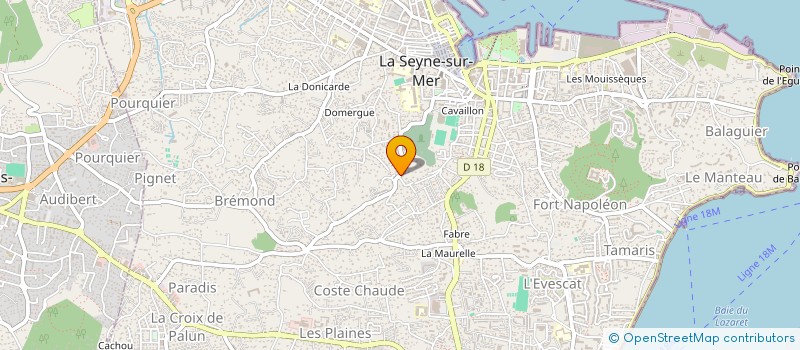 localisation de l'entreprise LE BLOC SEYNOIS ( LE BLOC )  LA SEYNE-SUR-MER