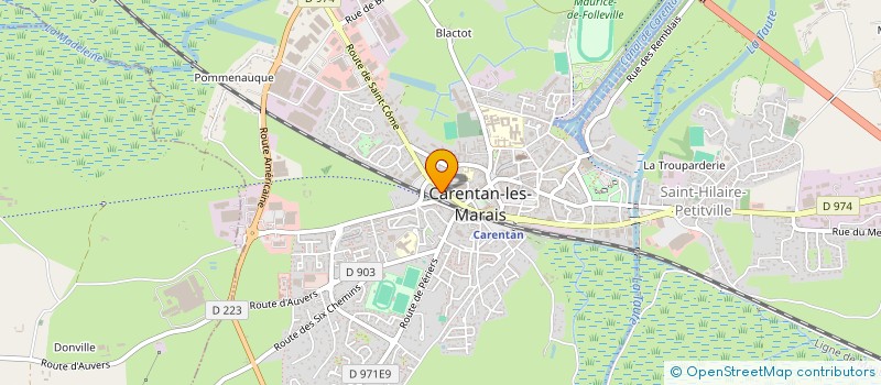 localisation de l'entreprise LE BLOCKHAUS  CARENTAN-LES-MARAIS