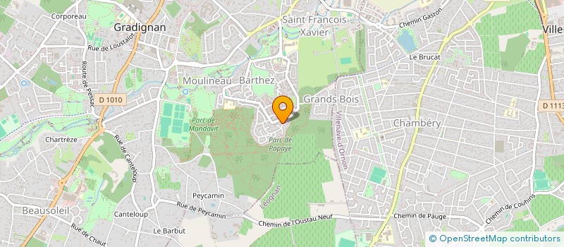 localisation de l'entreprise LE BLONDE MUSIQUE  GRADIGNAN