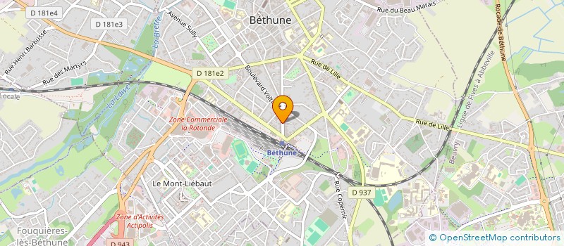 localisation de l'entreprise LE BLOW  BETHUNE