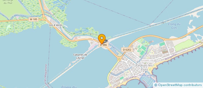 localisation de l'entreprise LE BLUE FIN II à PALAVAS-LES-FLOTS