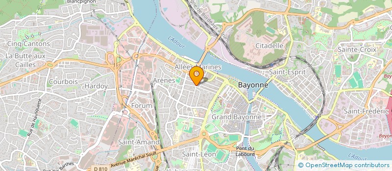 localisation de l'entreprise LE BLUE TIP à BAYONNE