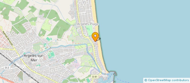 localisation de l'entreprise LE BLUES  ARGELES-SUR-MER