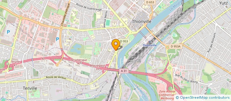localisation de l'entreprise LE BLUES SARL à THIONVILLE