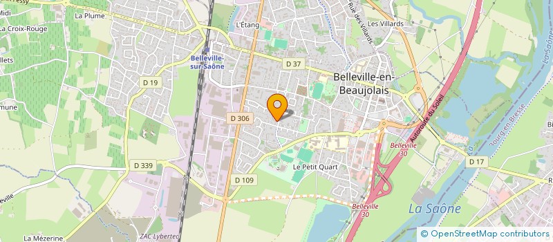 localisation de l'entreprise LE BLV  BELLEVILLE-EN-BEAUJOLAIS