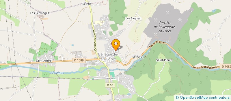 localisation de l'entreprise LE BO CLOS  BELLEGARDE-EN-FOREZ