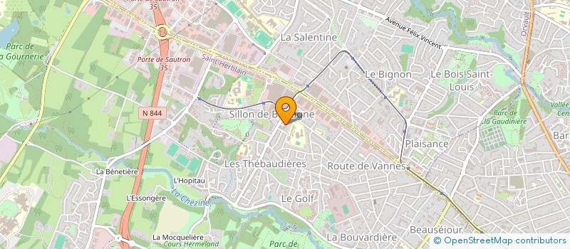 localisation de l'entreprise LE BOB BAR  SAINT-HERBLAIN