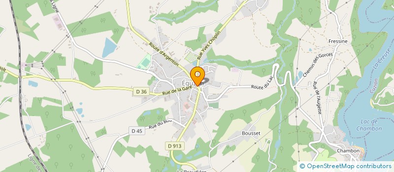 localisation de l'entreprise LE BOBERRY à EGUZON-CHANTOME