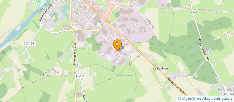 localisation de l'entreprise LE BOBINAGE SABOLIEN à SABLE-SUR-SARTHE
