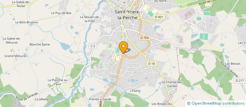 localisation de l'entreprise LE BOCAGE à SAINT-YRIEIX-LA-PERCHE