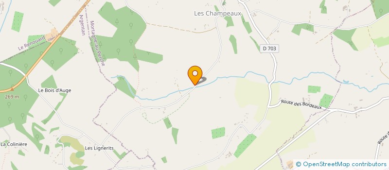 localisation de l'entreprise LE BOCAGE DES CHAMPEAUX à LES CHAMPEAUX