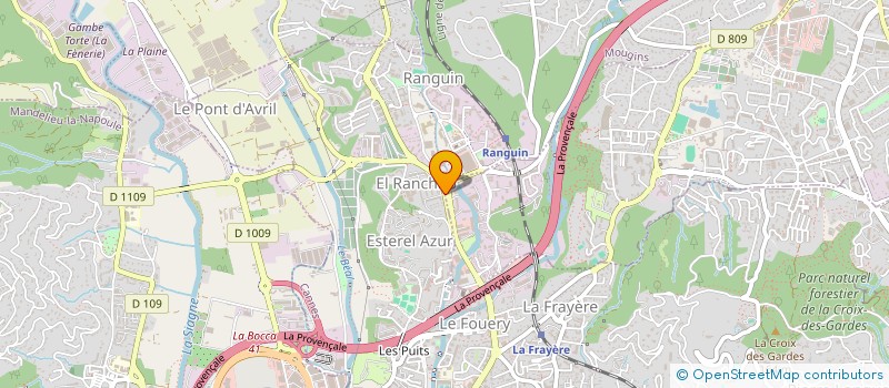 localisation de l'entreprise LE BOCCACIO à LE CANNET