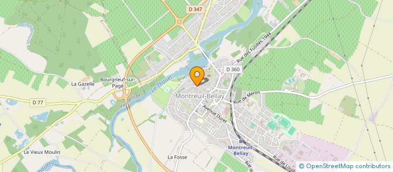 localisation de l'entreprise LE BOCK'SON  MONTREUIL-BELLAY