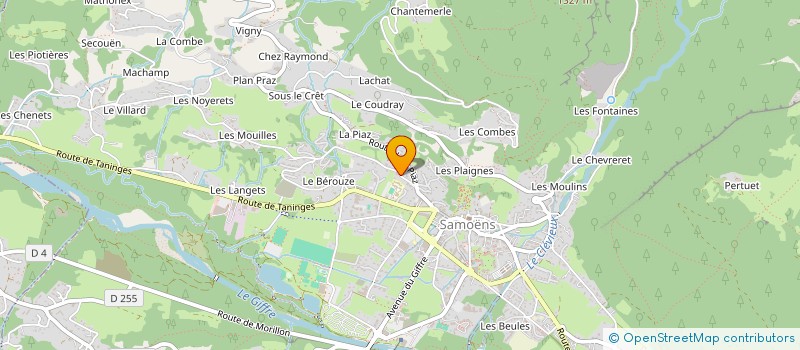 localisation de l'entreprise LE BOCN'E  SAMOENS