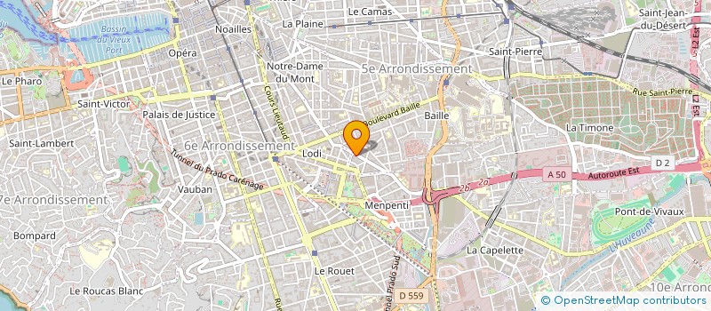 localisation de l'entreprise LE BODYNICE CM à MARSEILLE