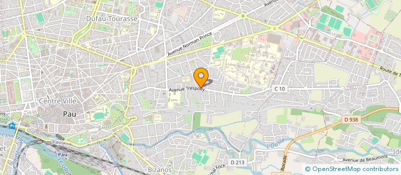 localisation de l'entreprise LE BOEDEC PODOLOGUE  BIZANOS