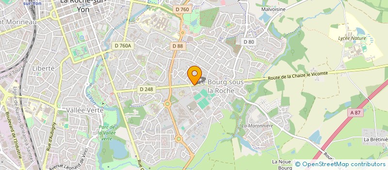 localisation de l'entreprise LE BOEUF SUR YON à LA ROCHE-SUR-YON