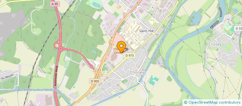 localisation de l'entreprise LE BOEUFFET 39  CHOISEY