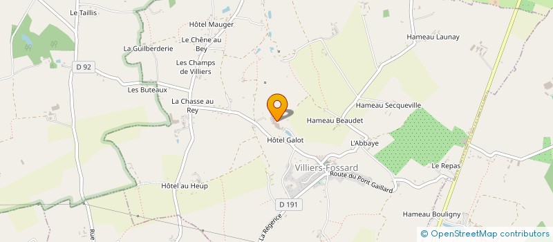 localisation de l'entreprise LE BOGRAIN  VILLIERS-FOSSARD