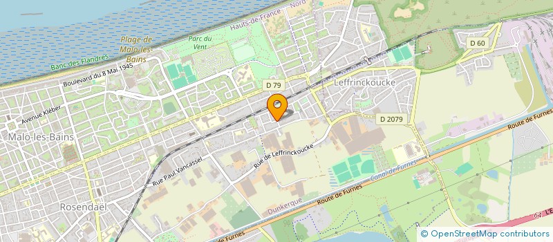 localisation de l'entreprise LE BOHEM à DUNKERQUE