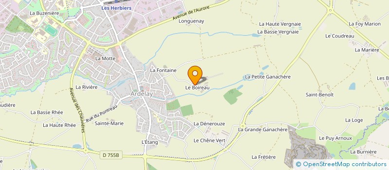 localisation de l'entreprise LE BOIREAU à LES HERBIERS