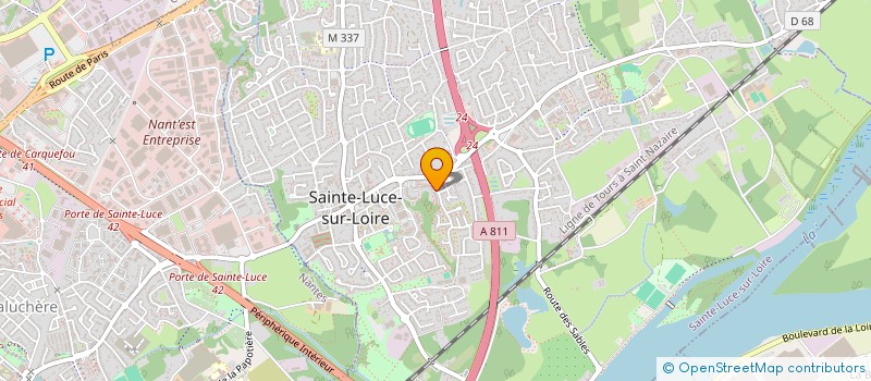 localisation de l'entreprise LE BOIS  SAINTE-LUCE-SUR-LOIRE