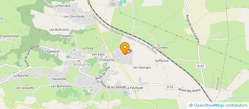 localisation de l'entreprise LE BOIS AU JARDIN à AMBIERLE
