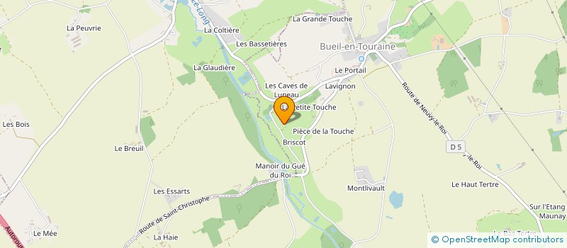 localisation de l'entreprise LE BOIS AUX MILLE COULEURS  BUEIL-EN-TOURAINE